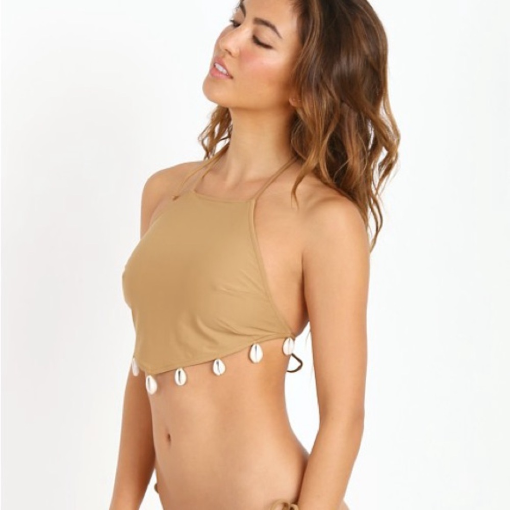 Kaohs Rie Bikini Top Dark Sand
